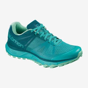 Chaussure Trail Salomon TRAILSTER W Turquoise Femme | EBW-3779781