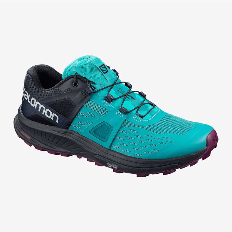 Chaussure Trail Salomon ULTRA W PRO Turquoise Femme | BPP-3699477