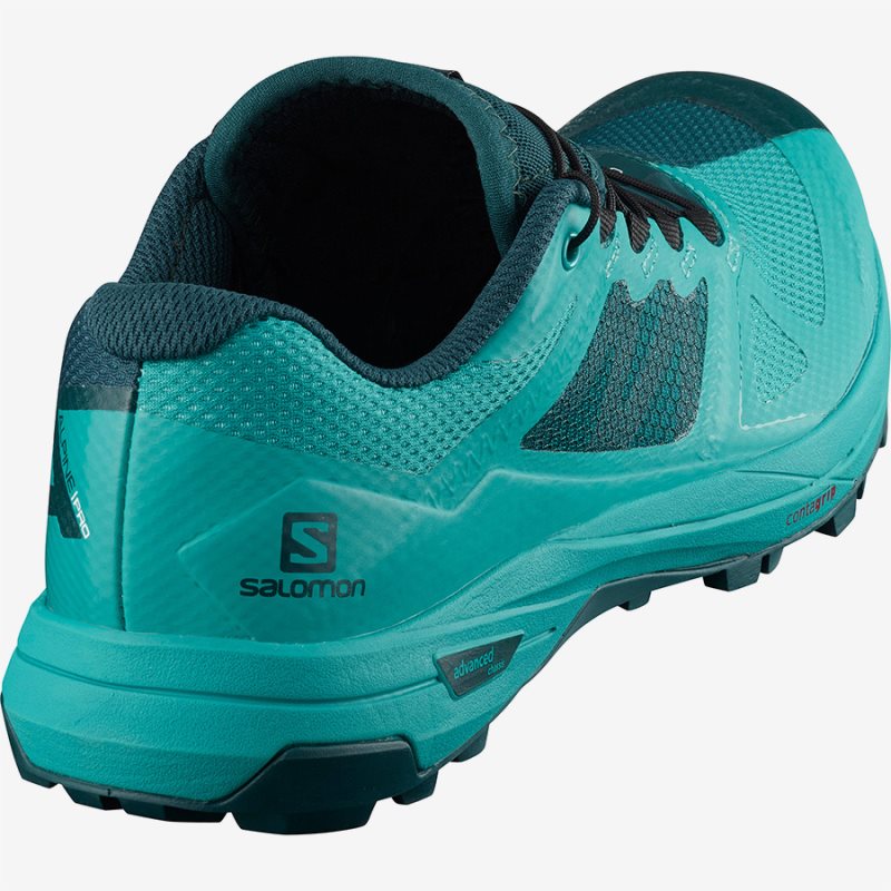 Chaussure Trail Salomon X ALPINE W PRO Turquoise Femme | CEI-9078391