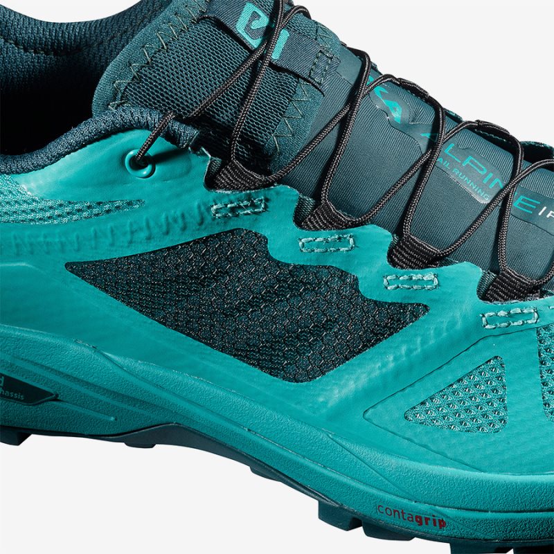 Chaussure Trail Salomon X ALPINE W PRO Turquoise Femme | CEI-9078391