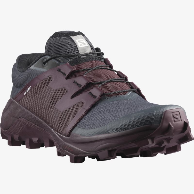 Chaussure Trail Salomon WILDCROSS W Bordeaux Femme | WHC-2835146