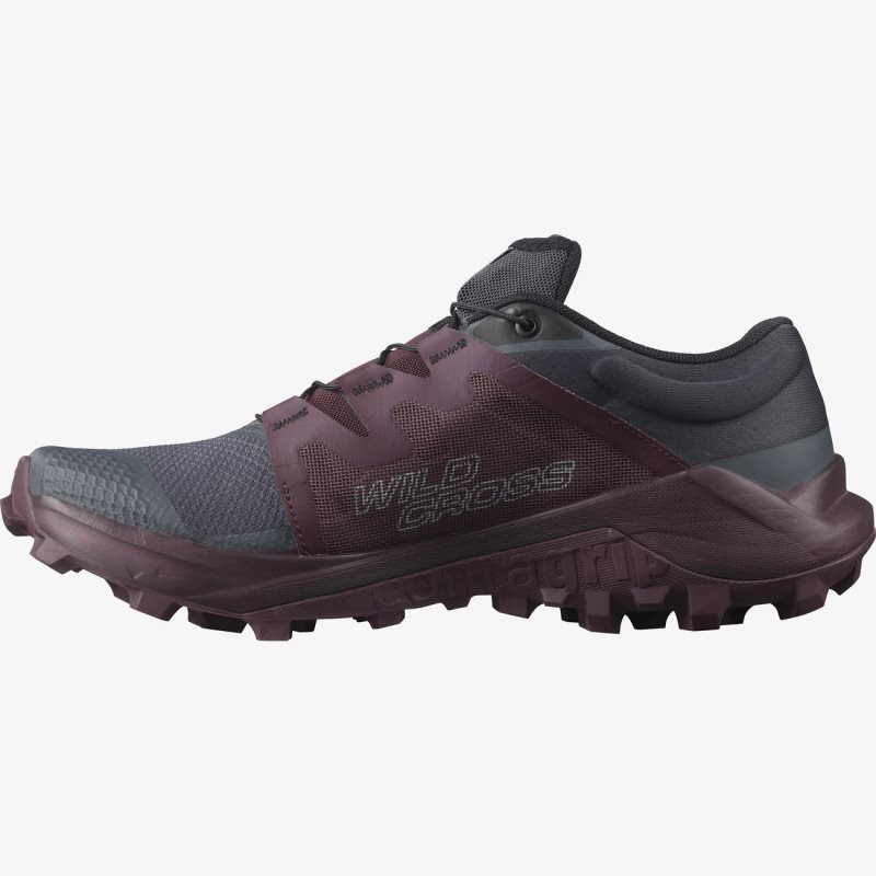 Chaussure Trail Salomon WILDCROSS W Bordeaux Femme | WHC-2835146