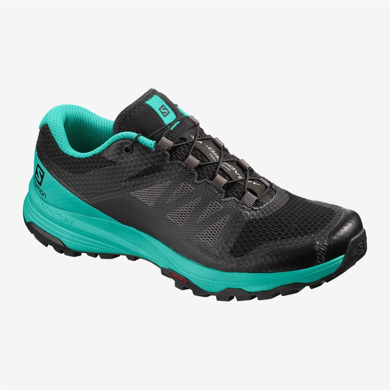 Chaussure Trail Salomon XA DISCOVERY W Noir/Vert Femme | PQO-0324059