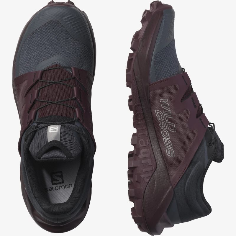 Chaussure Trail Salomon WILDCROSS W Bordeaux Femme | WHC-2835146