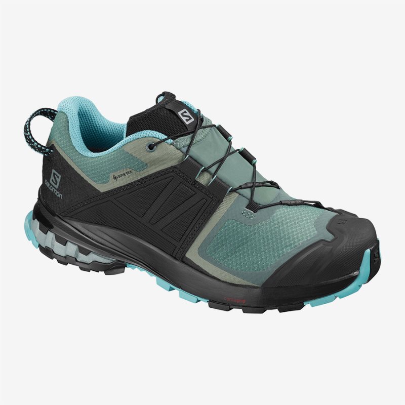 Chaussure Trail Salomon XA WILD GTX W Turquoise Femme | WQC-9138911