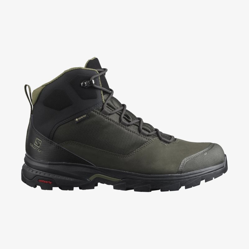 Chaussure de Randonnée Salomon OUTWARD GORE-TEX Vert Olive Homme | SDJ-7403725