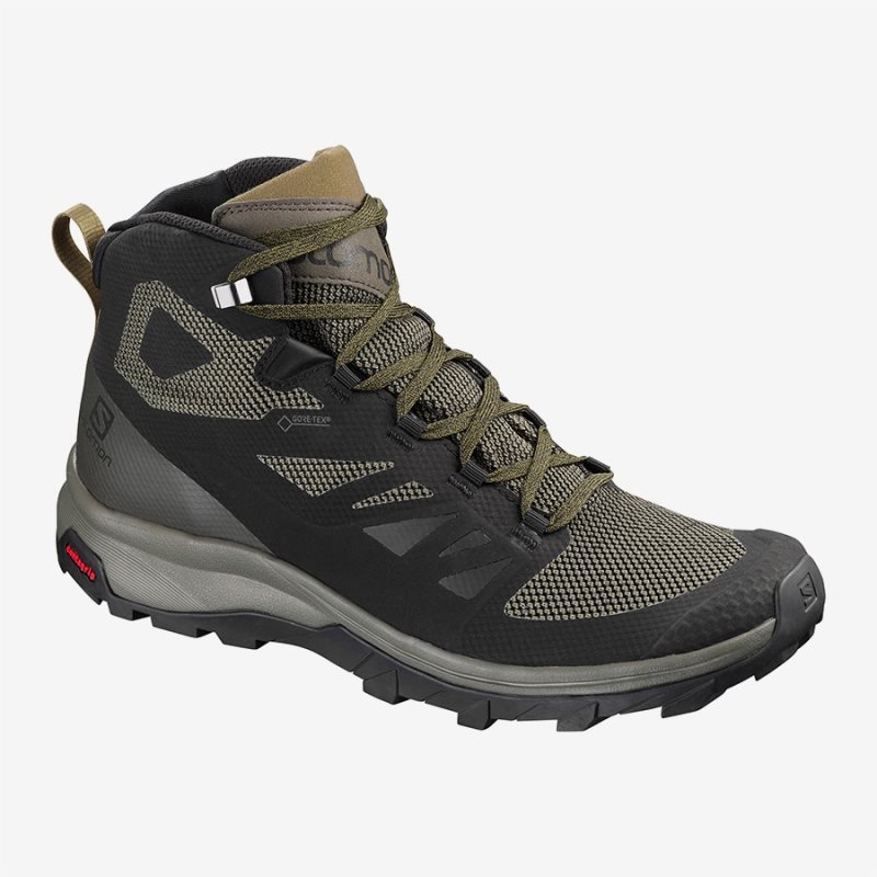 Chaussure de Randonnée Salomon OUTline Mid GTX Noir Homme | XPL-3050828