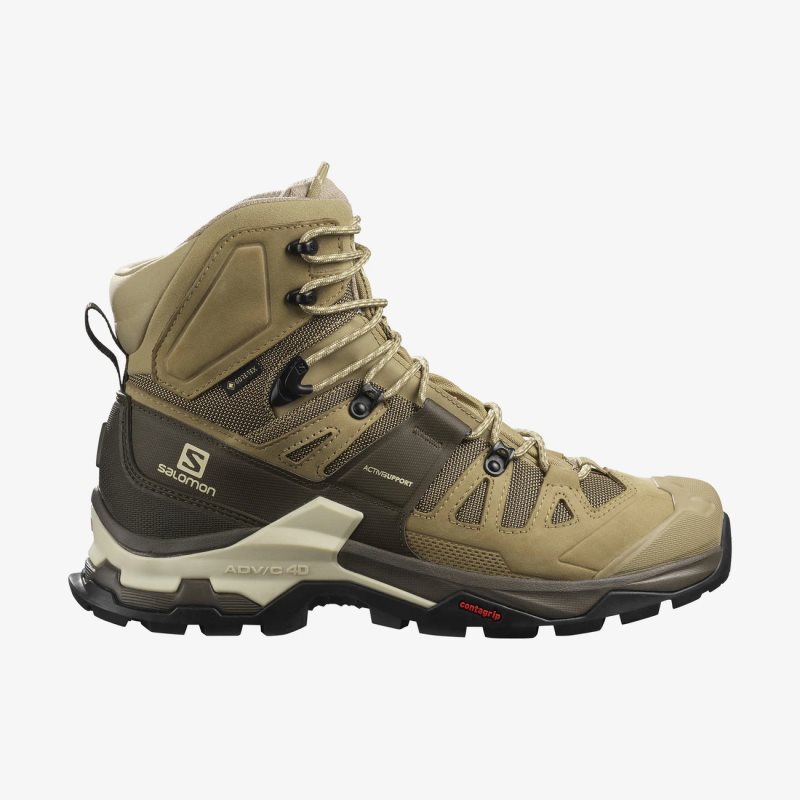 Chaussure de Randonnée Salomon QUEST 4 GORE-TEX Vert Olive Homme | RGE-4412963