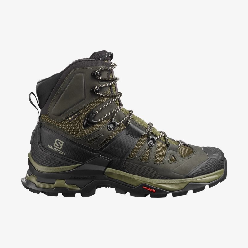 Chaussure de Randonnée Salomon QUEST 4 GORE-TEX Vert Olive Homme | WWP-8180636