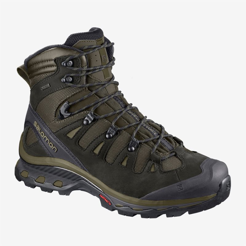 Chaussure de Randonnée Salomon QUEST 4D 3 GTX Vert Olive Homme | NHZ-4736146