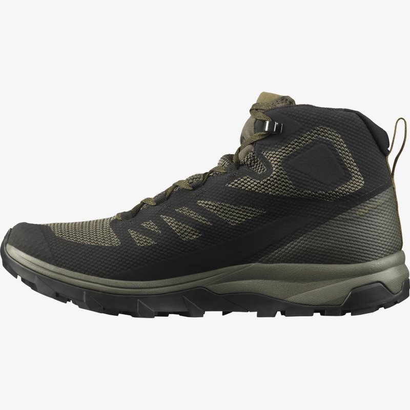 Chaussure de Randonnée Salomon OUTLINE MID GORE-TEX Noir Homme | KAQ-6404085