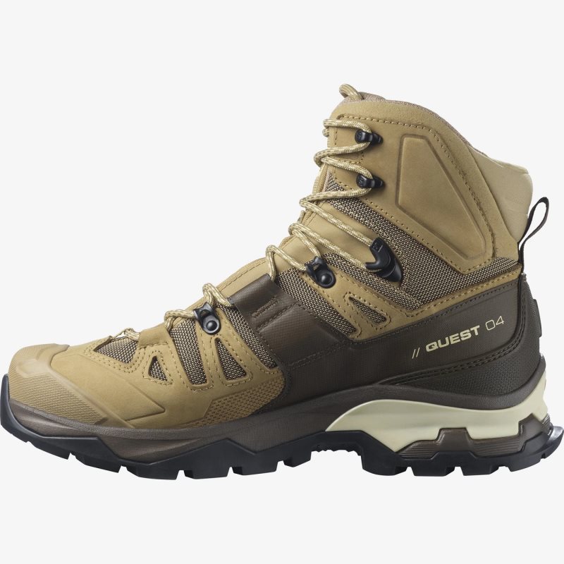 Chaussure de Randonnée Salomon QUEST 4 GORE-TEX Vert Olive Homme | RGE-4412963