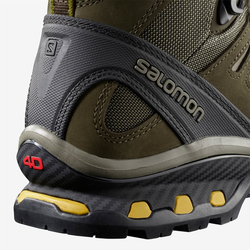 Chaussure de Randonnée Salomon QUEST 4D 3 GTX Vert Olive Homme | ISW-1423237