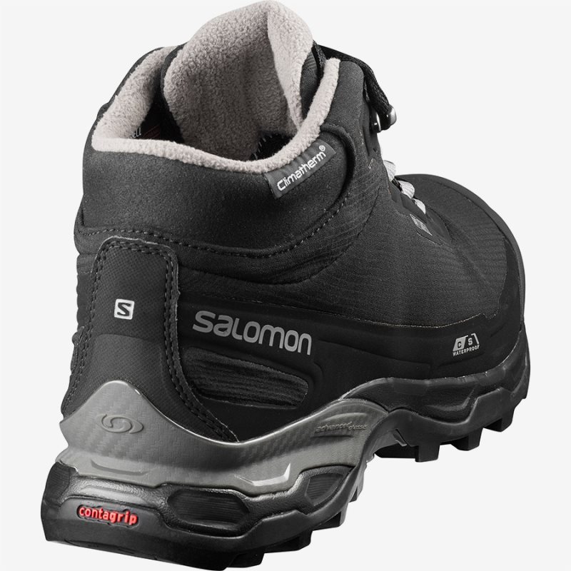 Chaussure de Randonnée Salomon SHELTER SPIKES CS WP Noir Homme | JZR-0089468