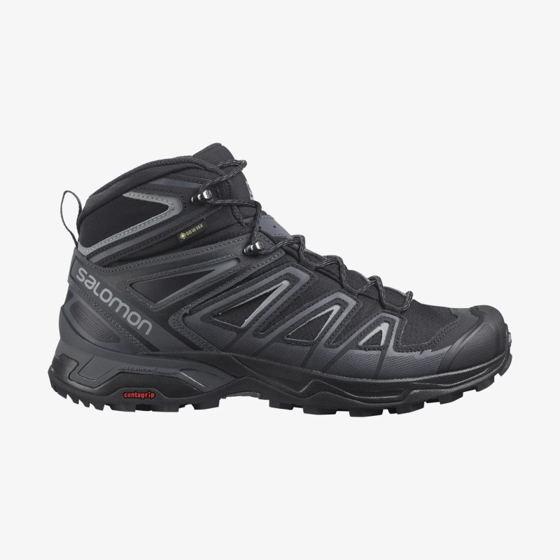 Chaussure de Randonnée Salomon X ULTRA 3 MID GORE-TEX Noir Homme | DHL-8275314