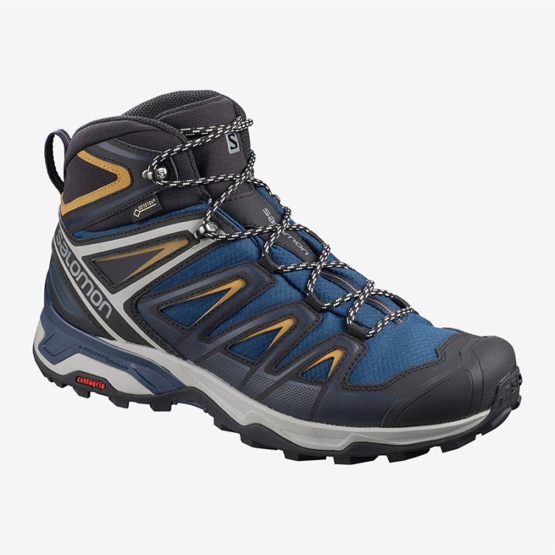 Chaussure de Randonnée Salomon X ULTRA 3 MID GTX Bleu Homme | SSG-9183192