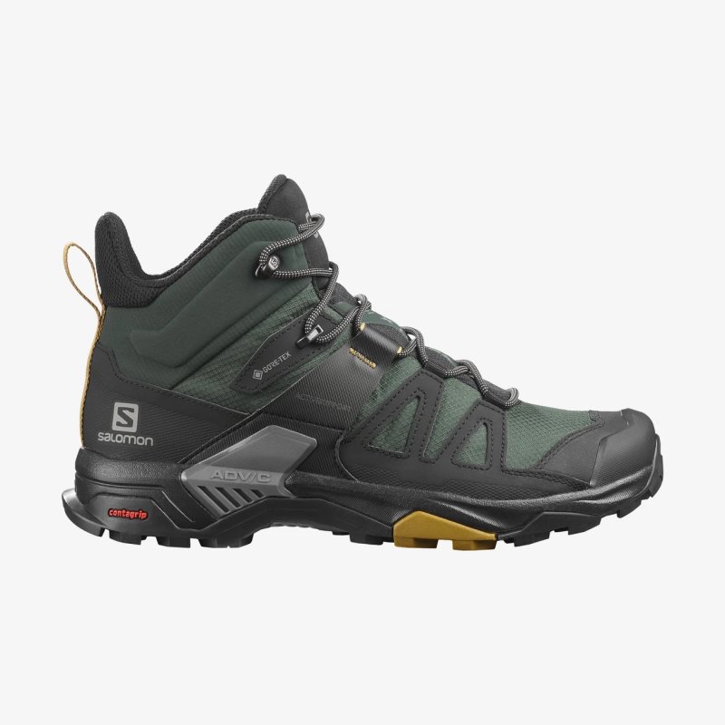 Chaussure de Randonnée Salomon X ULTRA 4 MID GORE-TEX Vert Homme | XBZ-5773877