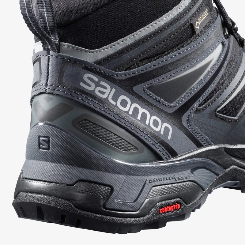 Chaussure de Randonnée Salomon X ULTRA 3 MID GORE-TEX Noir Homme | DHL-8275314