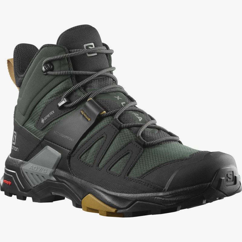 Chaussure de Randonnée Salomon X ULTRA 4 MID GORE-TEX Vert Homme | XBZ-5773877