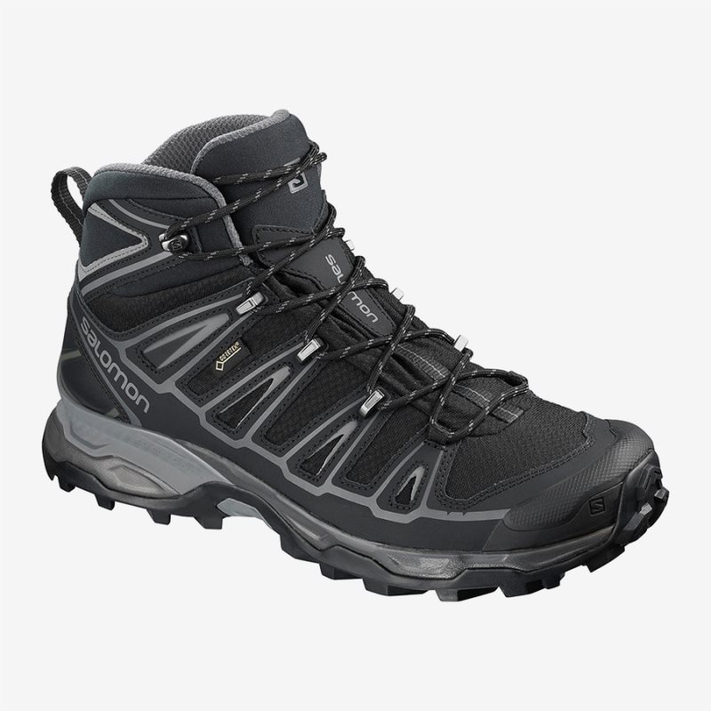 Chaussure de Randonnée Salomon X ULTRA MID 2 SPIKES GTX Noir Homme | AYT-5450616