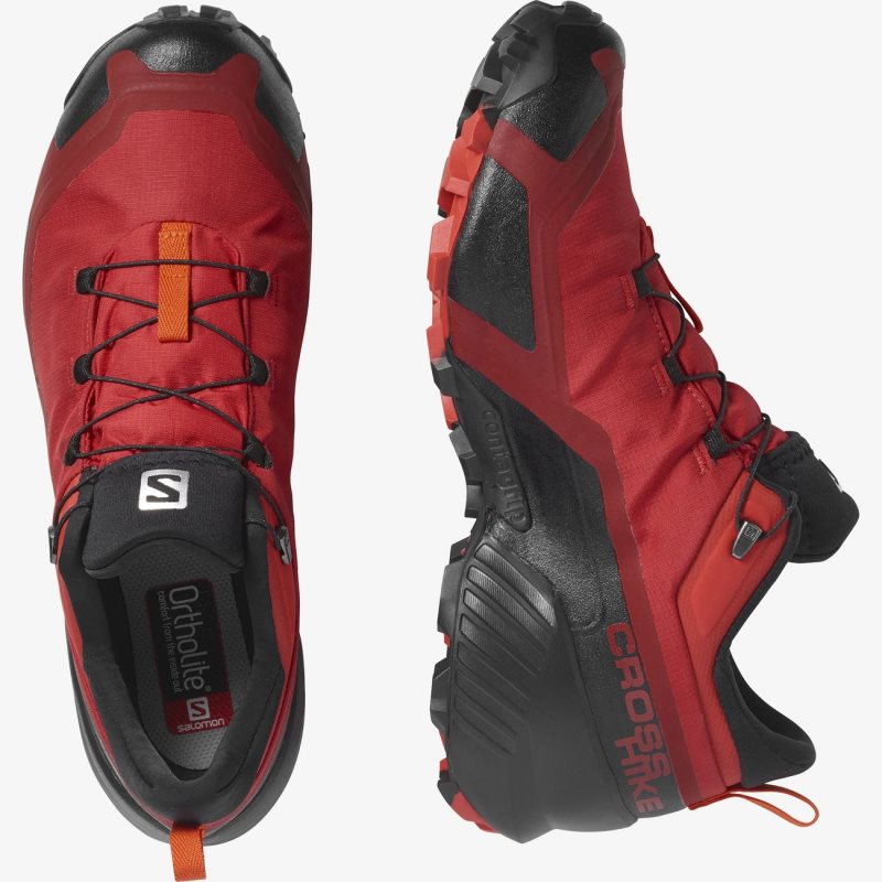 Chaussure de Randonnée Salomon CROSS HIKE GORE-TEX Rouge Homme | JTS-7587519