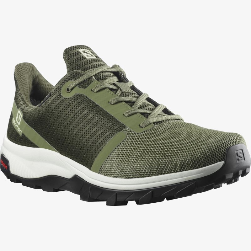 Chaussure de Randonnée Salomon OUTBOUND PRISM GORE-TEX Vert Olive Homme | JWX-4818965