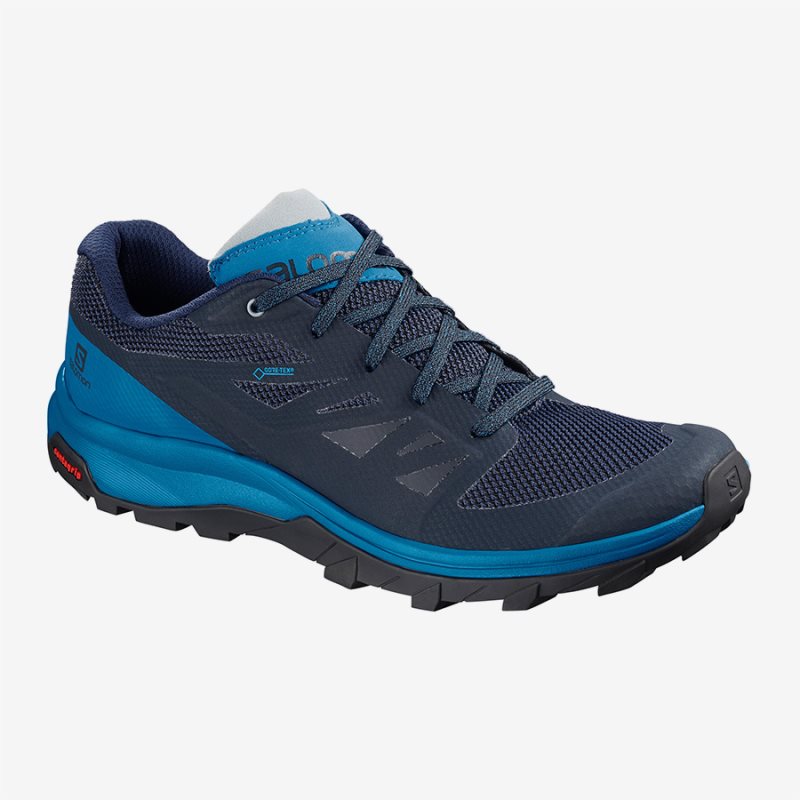 Chaussure de Randonnée Salomon OUTline GTX Bleu Marine Homme | IWR-1607950