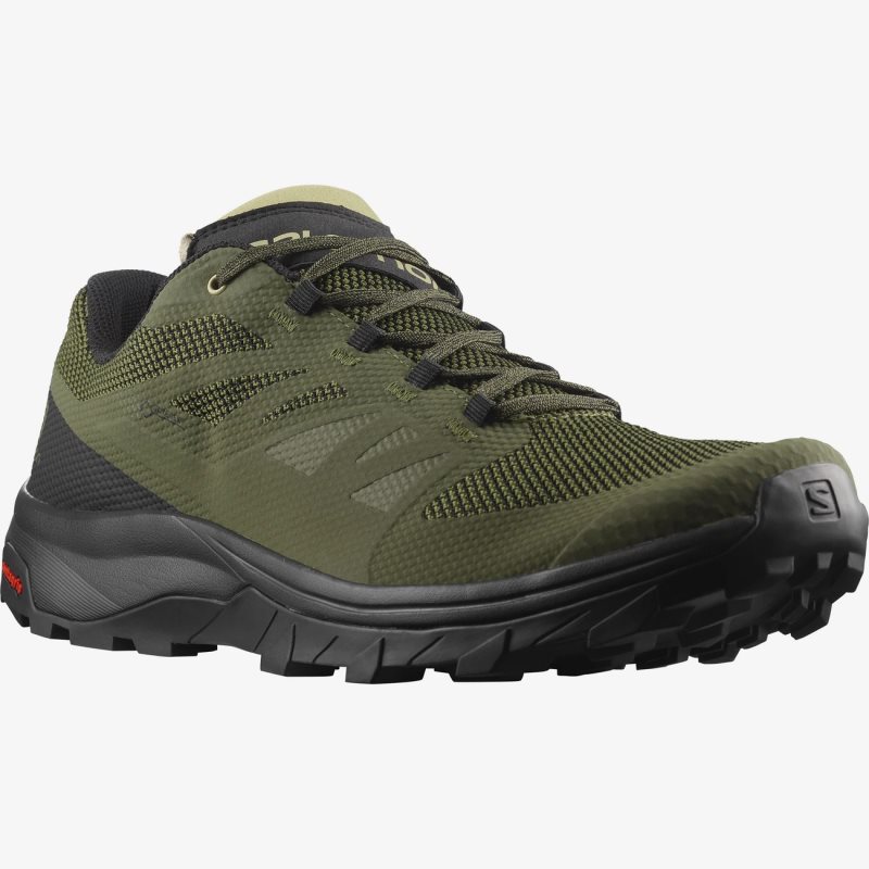 Chaussure de Randonnée Salomon OUTLINE GORE-TEX Vert Olive Homme | PAN-3460531