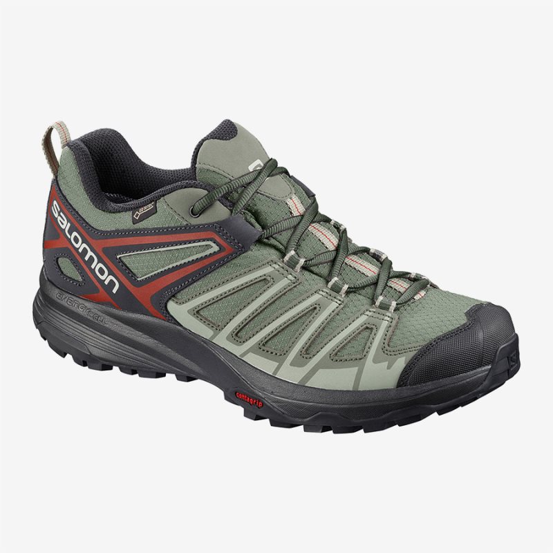 Chaussure de Randonnée Salomon X CREST GTX Vert Homme | GNV-5727676