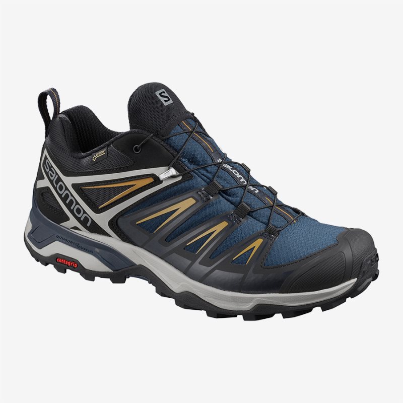 Chaussure de Randonnée Salomon X ULTRA 3 GTX Bleu Marine Homme | XRQ-1682332