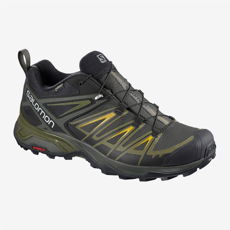 Chaussure de Randonnée Salomon X ULTRA 3 GTX Vert Olive Homme | OSX-7100607