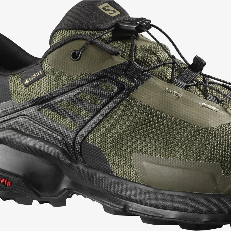 Chaussure de Randonnée Salomon X RAISE GORE-TEX Vert Olive Homme | XEF-7985913