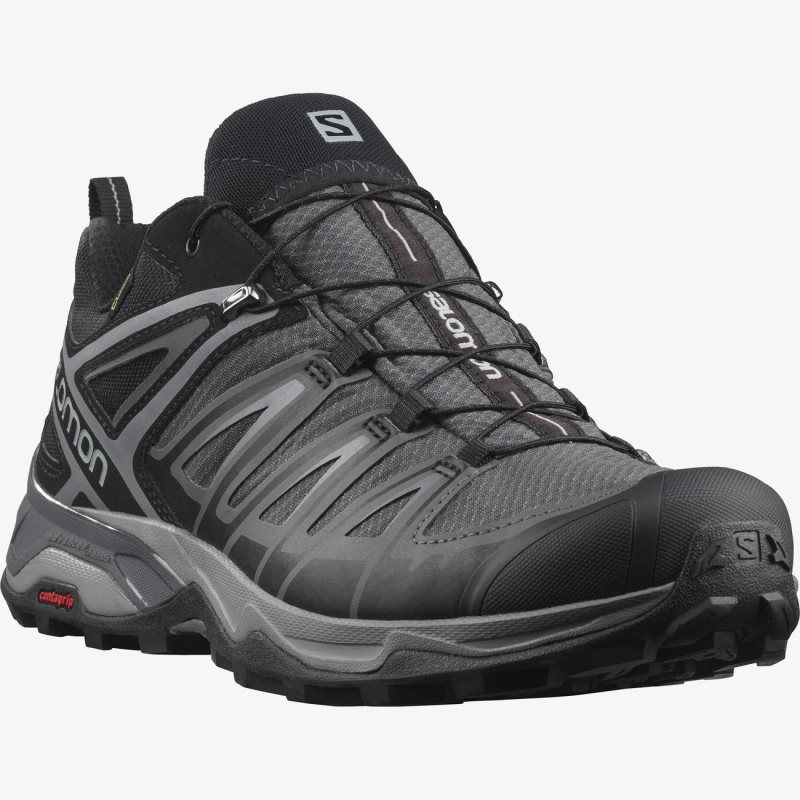 Chaussure de Randonnée Salomon X ULTRA 3 GORE-TEX Noir/Grise Homme | XFB-0932204