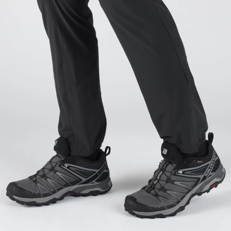 Chaussure de Randonnée Salomon X ULTRA 3 GORE-TEX Noir/Grise Homme | XFB-0932204