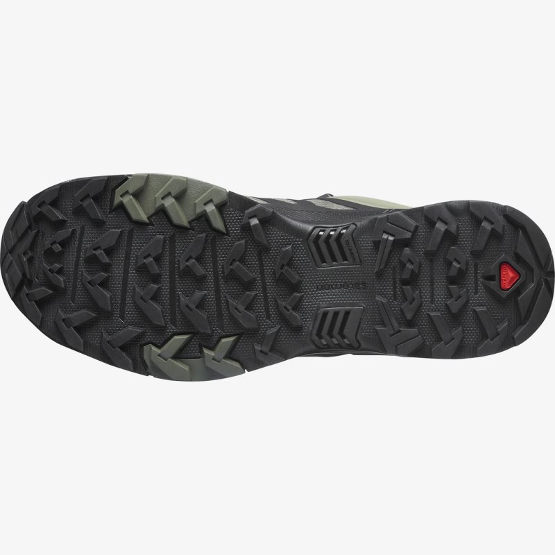 Chaussure de Randonnée Salomon X ULTRA 4 GORE-TEX Noir/Vert Olive Homme | OGL-1065223