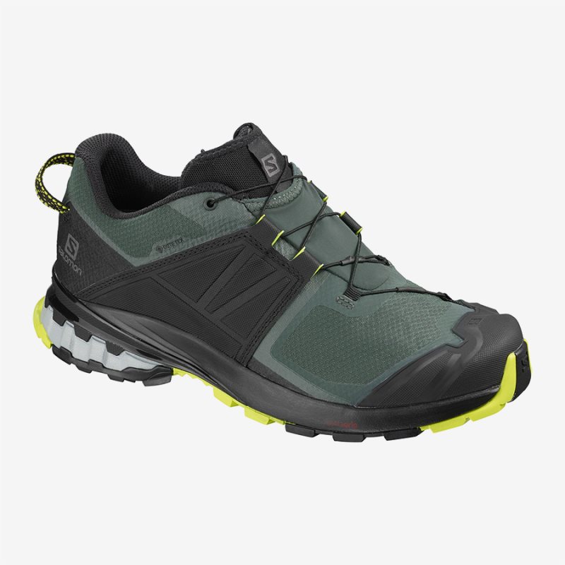 Chaussure de Randonnée Salomon XA WILD GTX Noir/Vert Homme | FUY-6107632