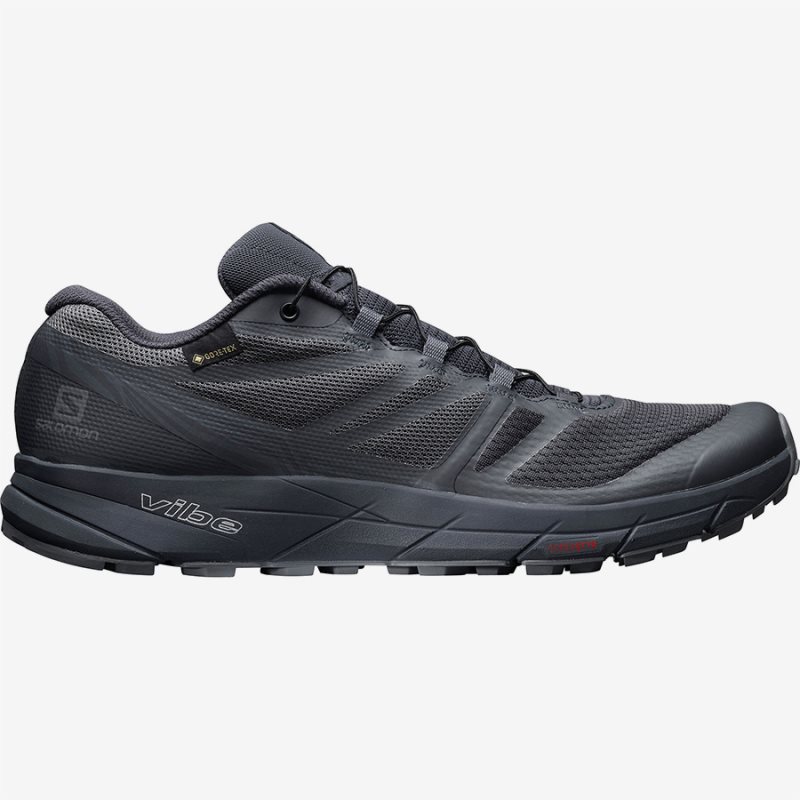 Chaussure Running Salomon SENSE RIDE GTX NOCTURNE Noir Homme | VIK-4202053