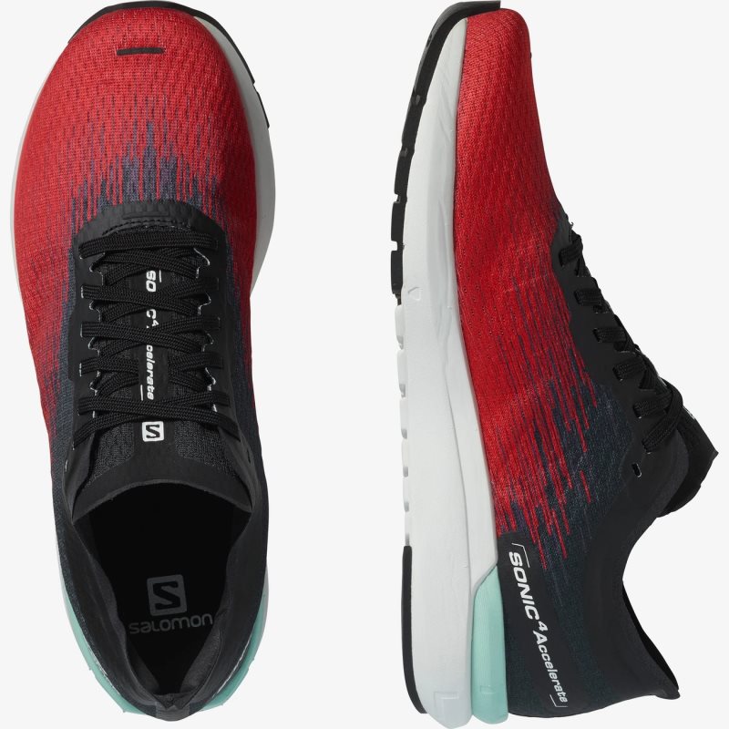 Chaussure Running Salomon SONIC 4 Accelerate Rouge/Noir Homme | FNG-0099900