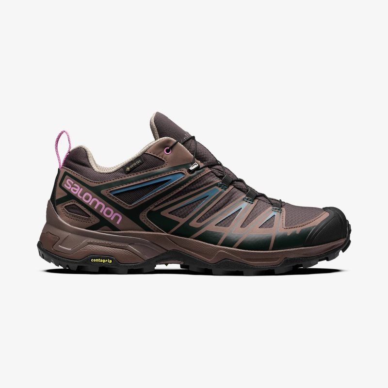 Basket Salomon X ULTRA 3 GTX FOR BETTER Chocolat Homme | OPF-9715407