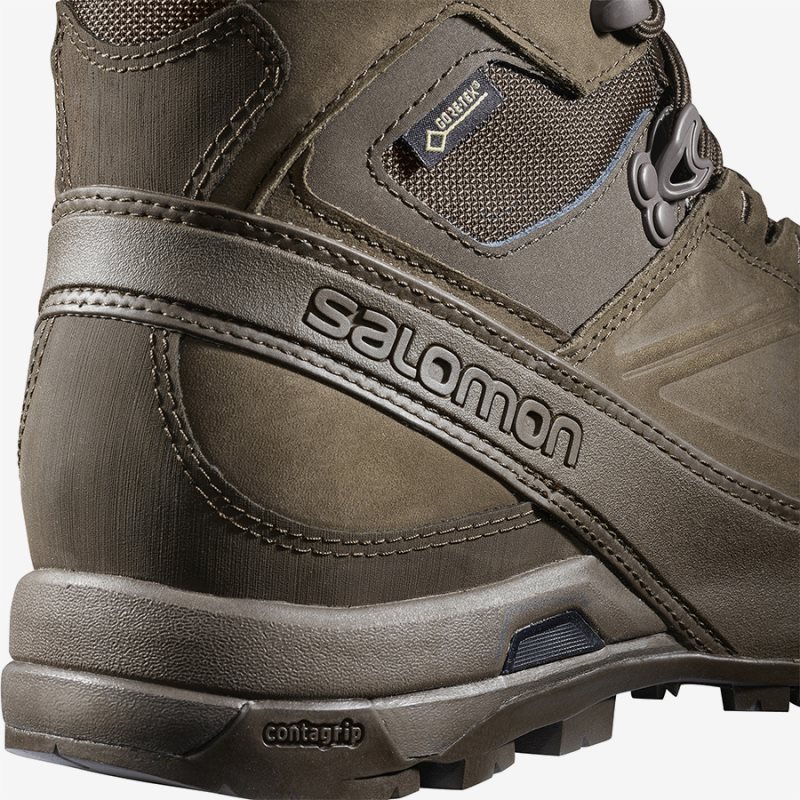 Chaussure Hiver Salomon X ALP GTX FORCES Chocolat Homme | GVU-9020422