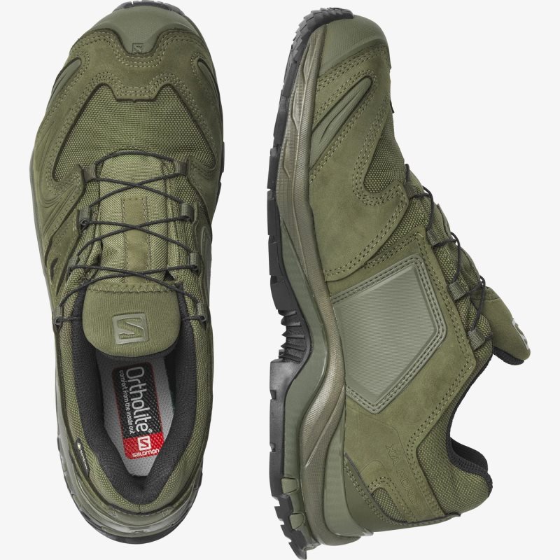 Chaussure Hiver Salomon XA FORCES GORE-TEX Vert Olive Homme | XTP-1067962