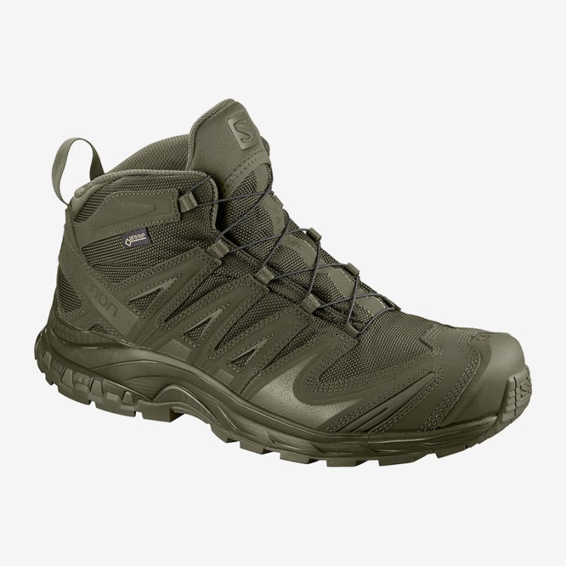 Chaussure Hiver Salomon XA FORCES MID GTX Vert Olive Homme | RRT-9595167