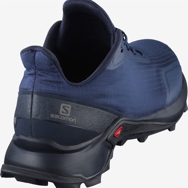 Chaussure Trail Salomon ALPHACROSS Bleu Marine Homme | DFE-9455623