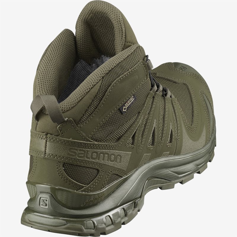 Chaussure Hiver Salomon XA FORCES MID GTX Vert Olive Homme | RRT-9595167