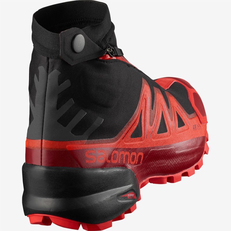 Chaussure Trail Salomon SNOWSPIKE CSWP Noir/Rouge Homme | TLE-9268511