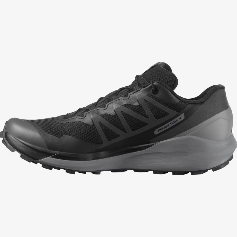 Chaussure Trail Salomon SENSE RIDE 4 GORE-TEX INVISIBLE FIT Noir Homme | BTT-0230736