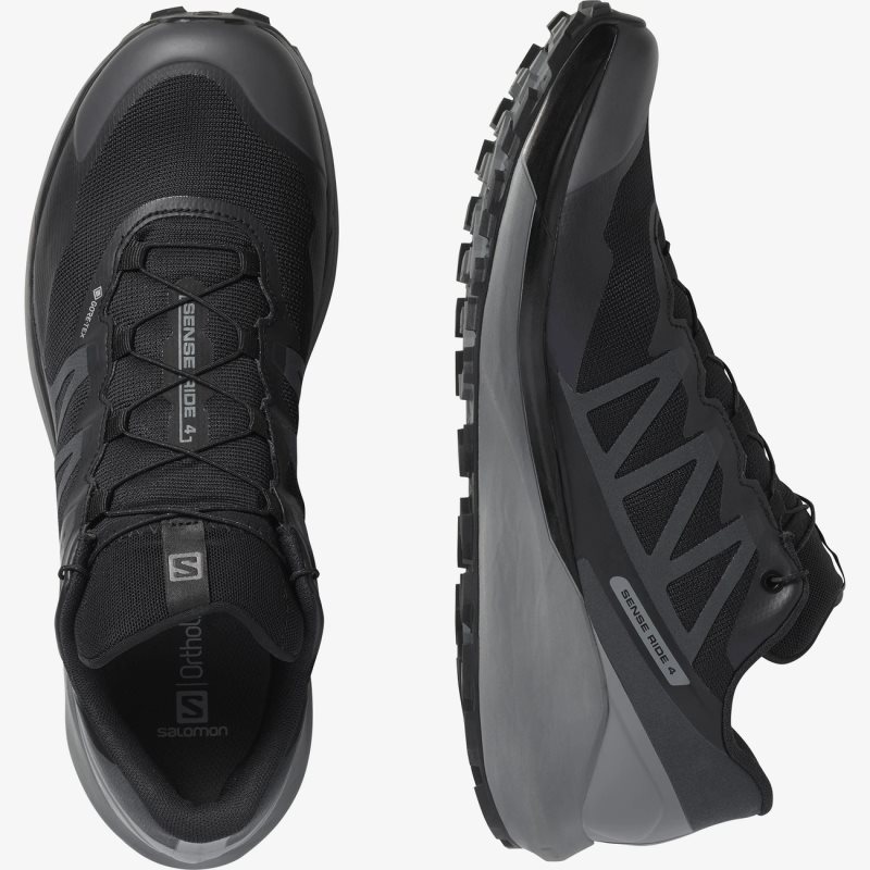 Chaussure Trail Salomon SENSE RIDE 4 GORE-TEX INVISIBLE FIT Noir Homme | BTT-0230736