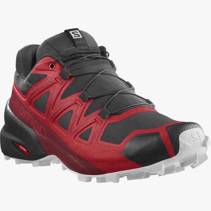 Chaussure Trail Salomon SPEEDCROSS 5 Rouge/Noir Homme | OKY-2363238