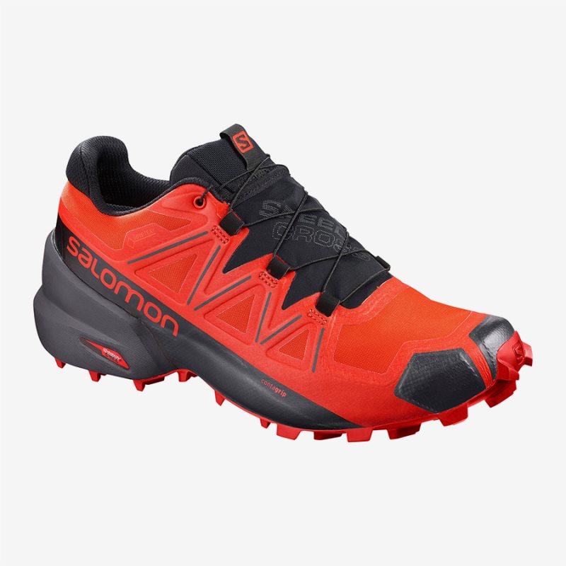 Chaussure Trail Salomon SPEEDCROSS 5 GTX Rouge Homme | FLK-4514500