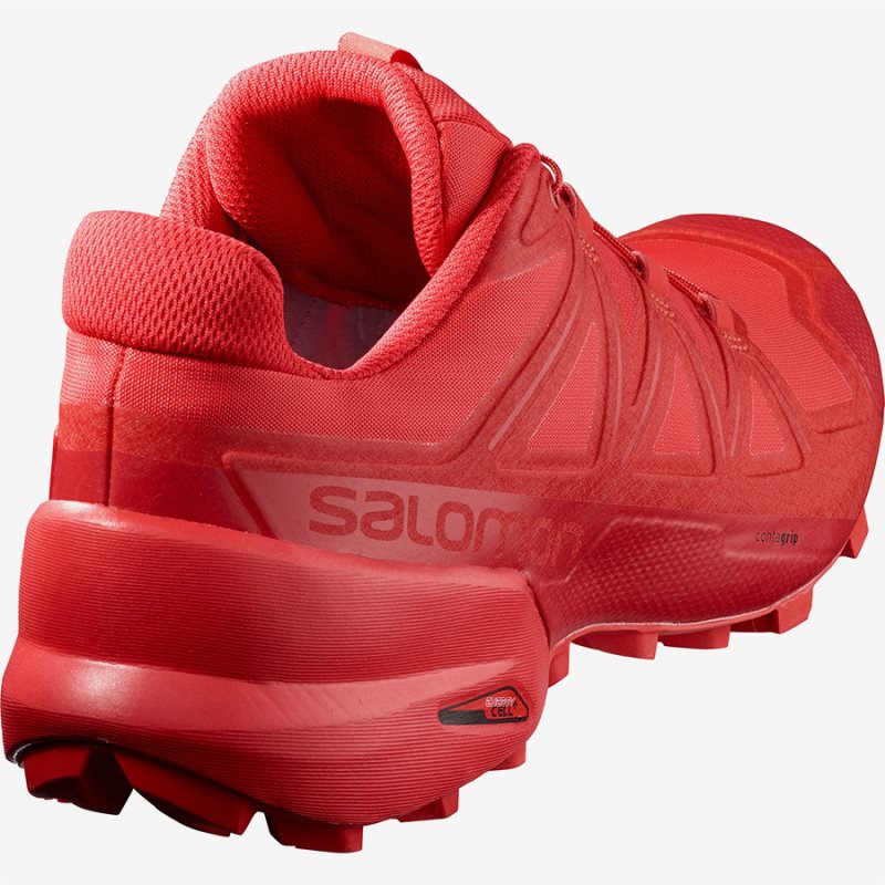 Chaussure Trail Salomon SPEEDCROSS 5 Rouge Homme | QNJ-3308347